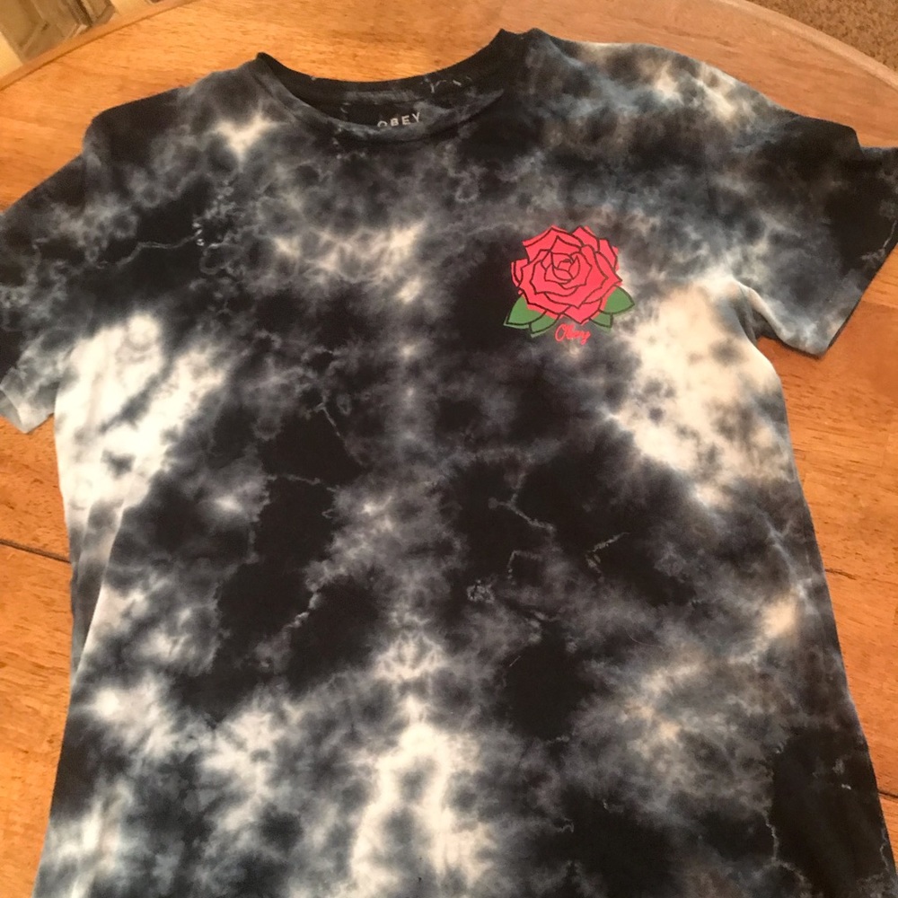 Zumiez Obey T-shirt with red rose